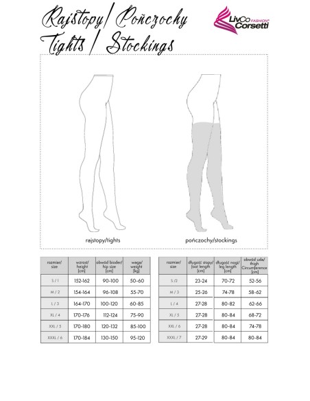 Pończochy Laida 40DEN Black, Livia Corsetti