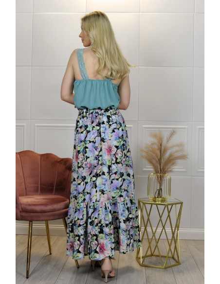 długa letnia spódnica Blica Niebieska/Blue, Merribel