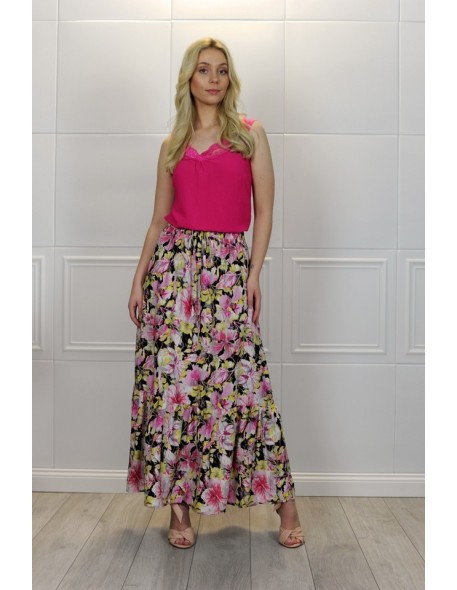 long letnia skirt Blica Różowa/Pink, Merribel