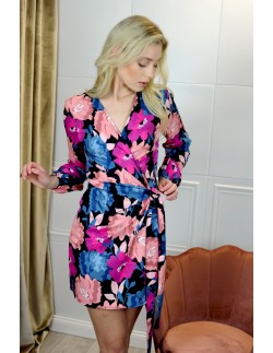 elegancka dress with motywem kwiatów Kolenia Różowa/Pink,... 2