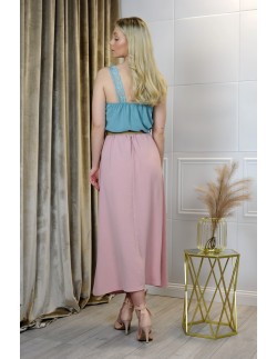 zwiewna długa spódnica Lulineta Różowa/Pink, Merribel 2