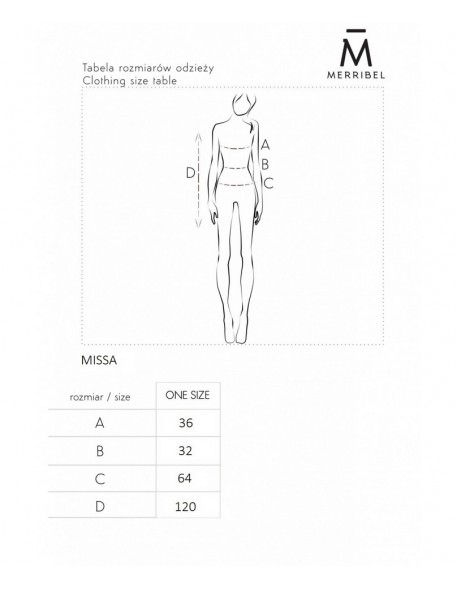 Missa letnia zwiewna sukienka za kolano, Merribel