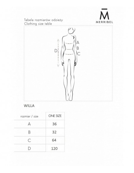 Willa letnia zwiewna sukienka za kolano, Merribel