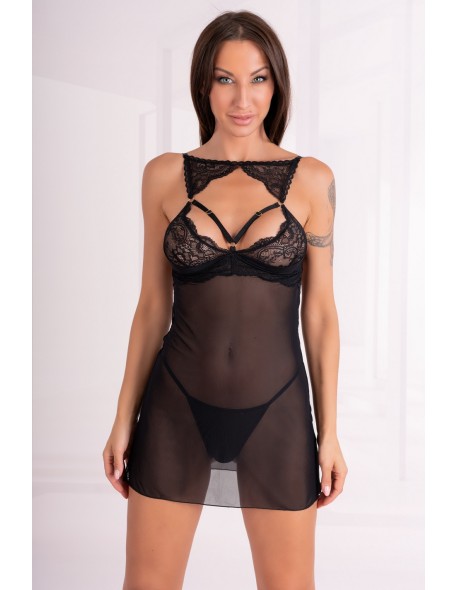 Krolina Black/Czarna seksowna t-shirt night...