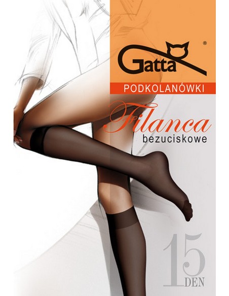 Podkolanówki bezuciskowe elastil wielopak Gatta Filanca 15 den 2 pary 