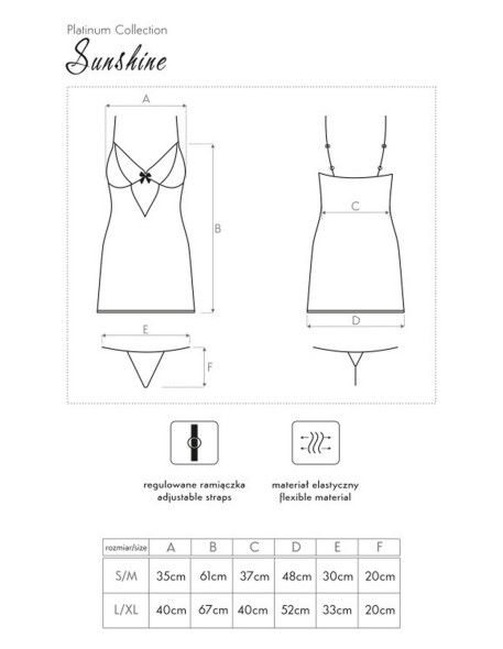 Sunshine koszulka nocna ze stringami, Livia...