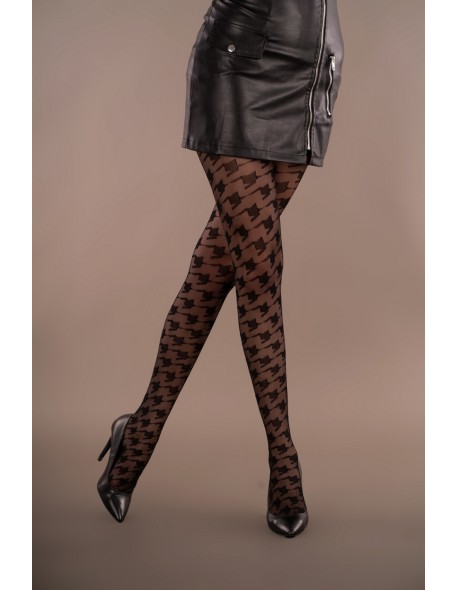 Zagzig rAjstopy patterned 20 den black, Livia...