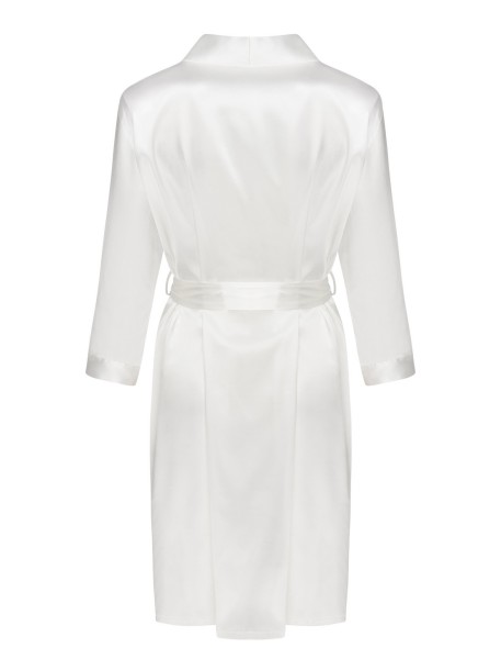 Edelina satin bathrobe ladies' pearl, Livia...