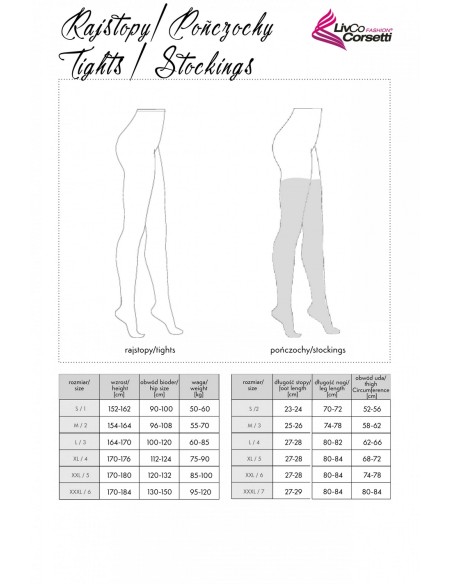 Asperin legginsy wzorzyste czarne, Livia Corsetti lc 17145 