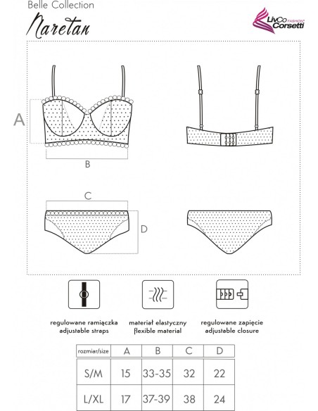 Sensual set Naretan LC 90611 Est Belle Collection, Livia Corsetti