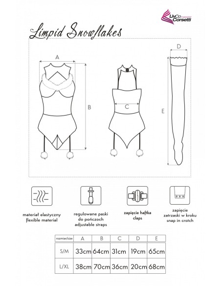 Przebrania Limpid Snowflakes LC 90604, Livia Corsetti