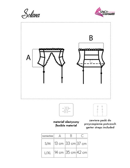 Pas do ponczoch Soliana LC 90424-1, Livia Corsetti