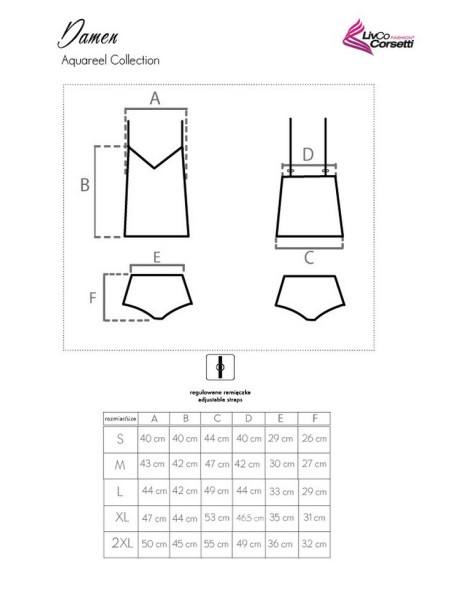 T-shirt Damen Aquareel Collection, Livia Corsetti