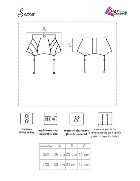 Pas to ponczoch Sevem LC 90277-1, Livia Corsetti