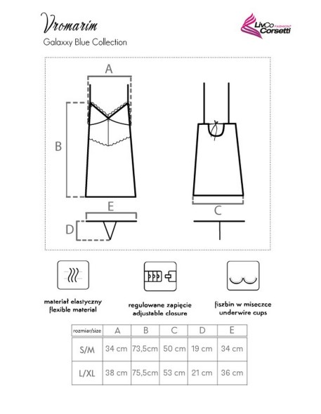 T-shirt Vromarim Galaxxy Blue Collection, Livia...