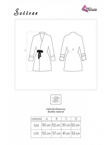 Bathrobe Sussean Cllaret Collection, Livia Corsetti