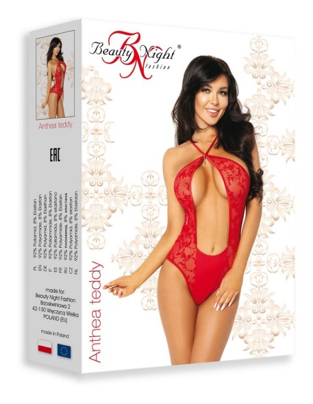 Body lace red Anthea Beauty Night Fashion
