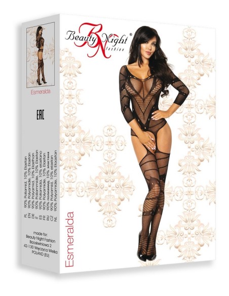 Bodystocking czarne Esmeralda Beauty Night Fashion