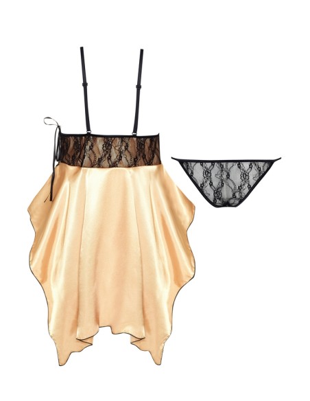 Satin t-shirt night gold Julieta Beauty Night Fashion