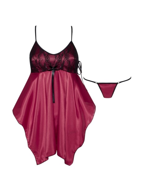 T-shirt night women's satin purple Julieta...