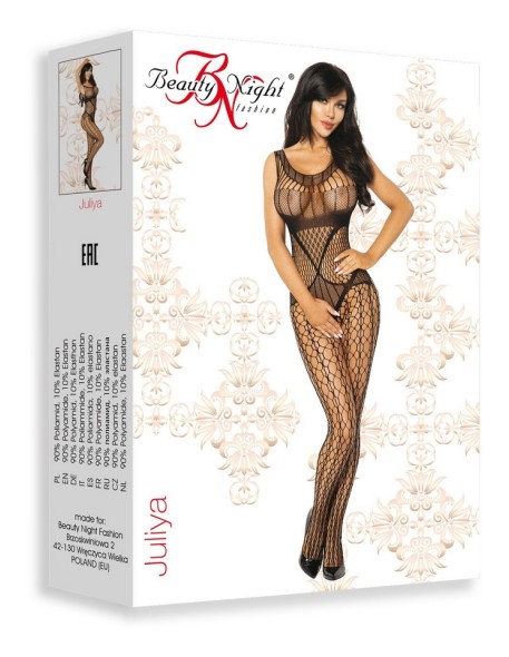 Bodystocking czarne Juliya Beauty Night Fashion