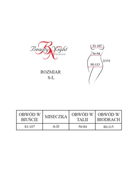 Koronkowe bodystocking Miranda Beauty Night...