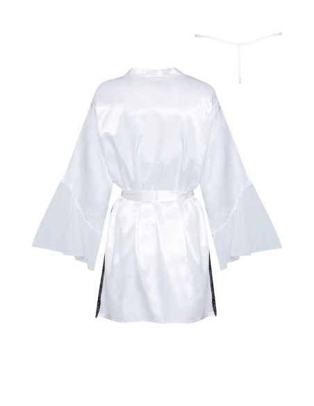 Bathrobe white satin Sara Beauty Night Fashion