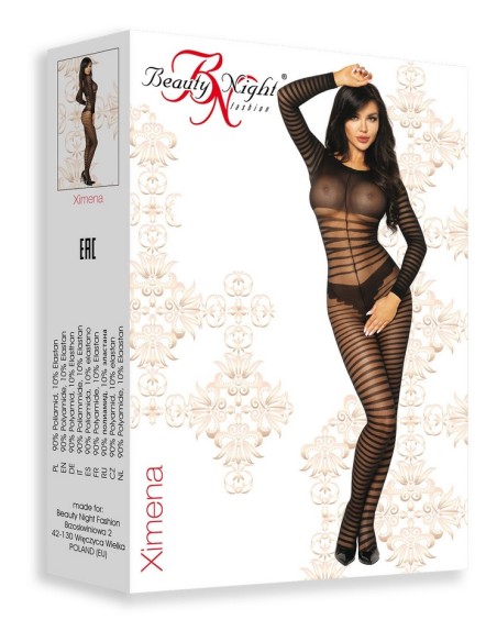 Bodystocking damskie czarne Ximena Beauty Night Fashion
