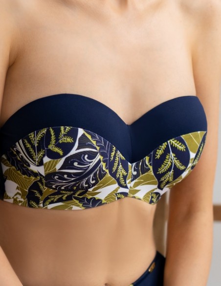 Bra bathing strapless padded Krisline Paros