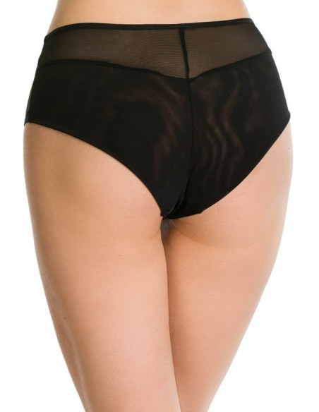 Mediolano figi pełne Fluo 19155, różowa koronka na bokach