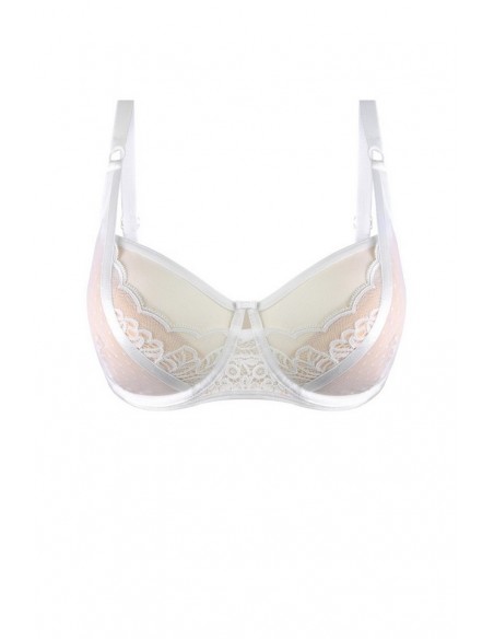 Bra Dots SEMI 19187 white Mediolano