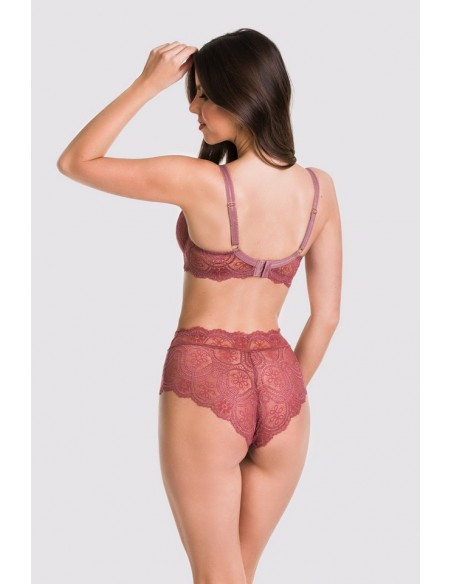 Mediolano damskie figi wysokie Volare 19183, wykonane z miękkiej koronki