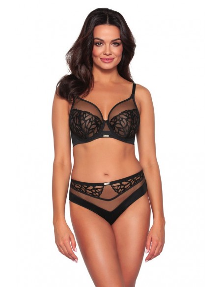 Figi brazyliany Ava 2057/B, koronkowy detal, zmysłowy krój