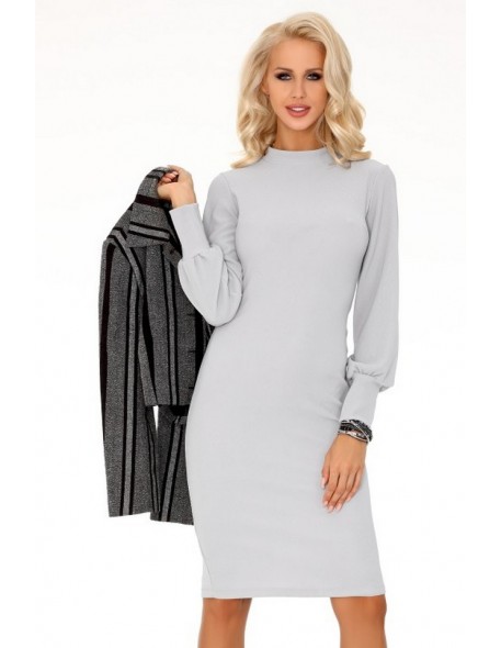 Nilimana dress women's pencil skirt with long sleeve grey, Merribel 85273