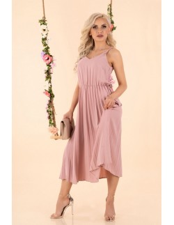 Errigam sukienka damska midi na cienkich ramiączkach...