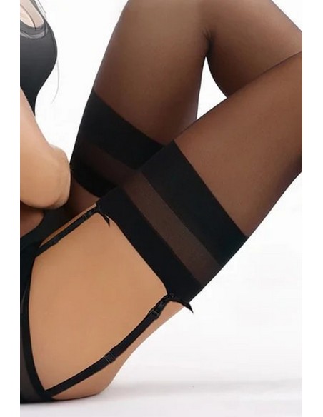 Pończochy do paska półmat lycra Gatta Sally 15 den