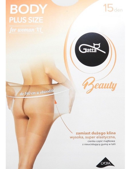 Rajstopy damskie gładkie Gatta Body Plus Size -...