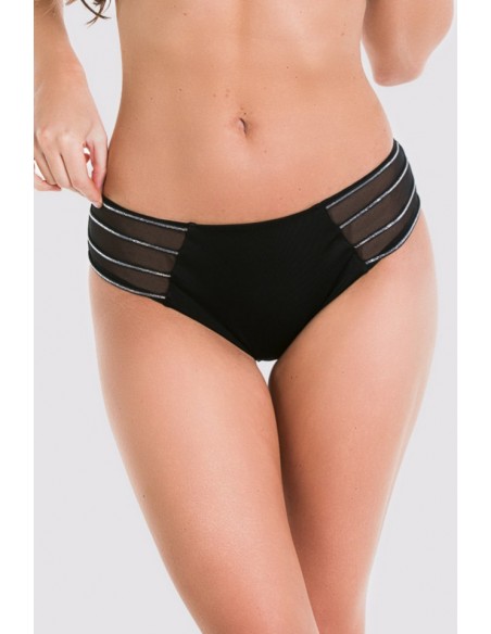 Figi pełne Mediolano Royale 01109, boczki zdobione srebrnymi paseczkami