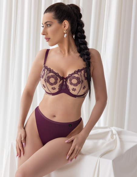 Biustonosz miękki half cup praline Krisline Fortuna 