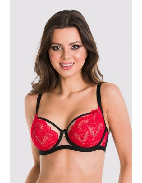 Mediolano biustonosz Amore soft 19170, czerwony...