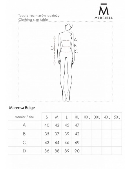 Marensa dress women's mini with short sleeve beige, Merribel 1712