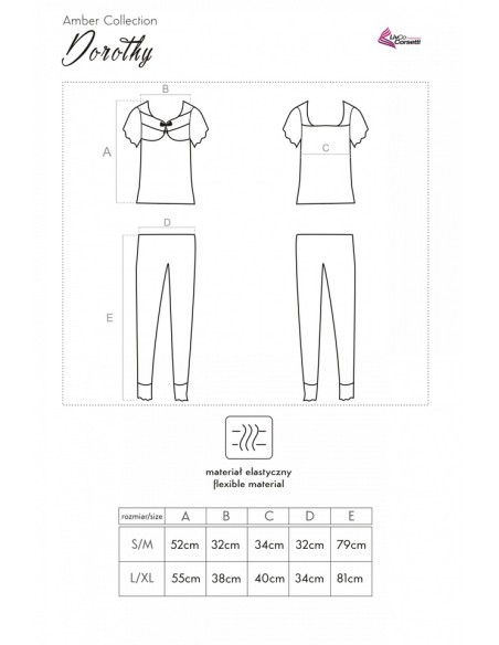 Dorothy pajamas women's black, Livia Corsetti lc 90320