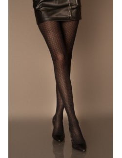 Meris rAjstopy patterned 40 den black, Livia Corsetti