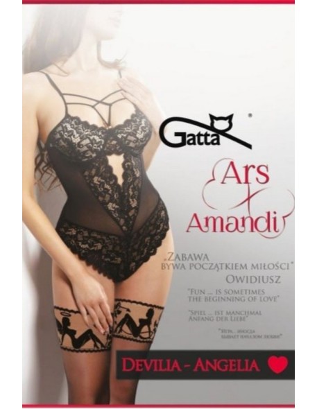 Devilia -angelia - stockings women's with koronką flockowaną 20 den Gatta