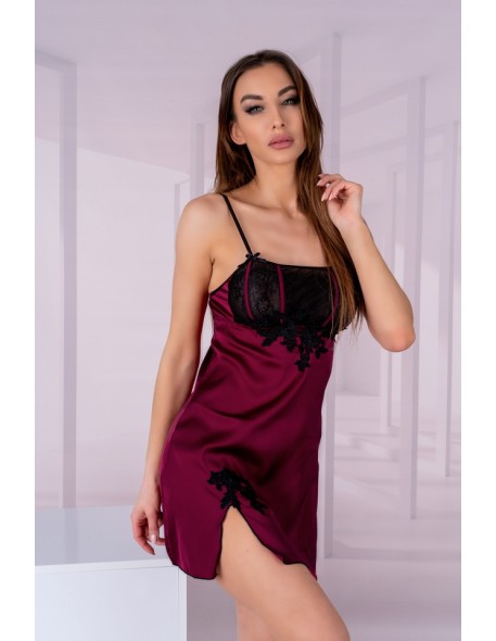 Zmysłowa T-shirt Women's Jusona Cllaret Burgundy Claret Collection LivCo Corsetti Fashion Livia Corsetti