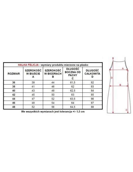 Slip women's camisole Mewa Felicja