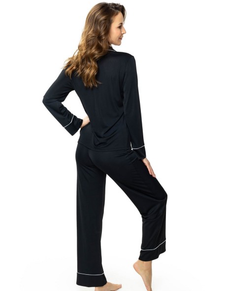 Piżama damska na guziki Mewa Elitte 