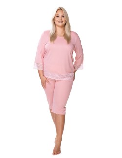 Pajamas women's pink Mewa Peonia 2