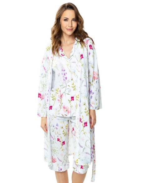 Szlafrok damski cienki Mewa Flores 