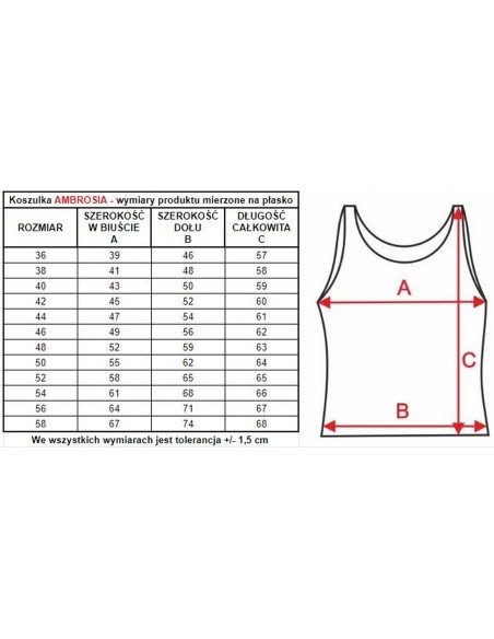 Podkoszulka na ramiączka damska Mewa Ambrosia 
